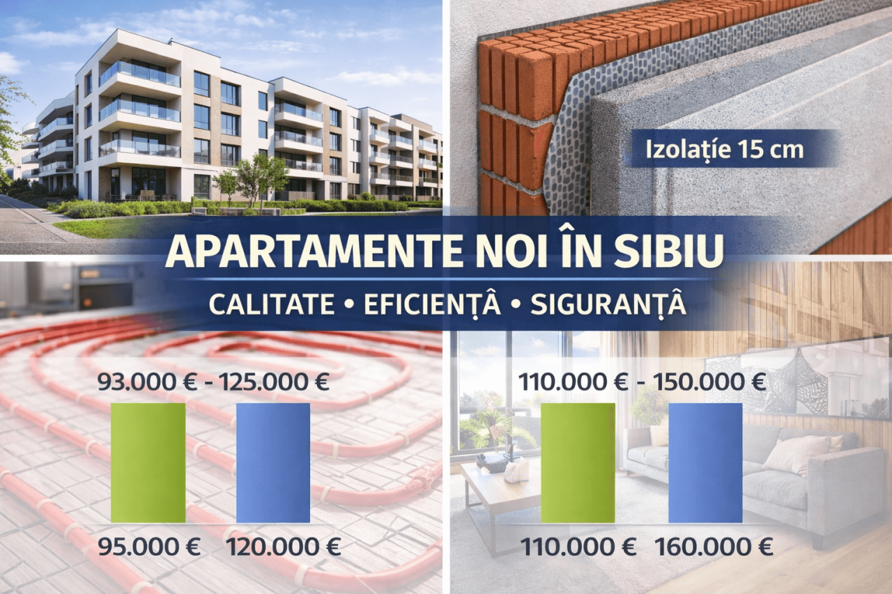 Apartamentele noi din Sibiu în 2026: cum alegi corect o locuință eficientă, sigură și durabilă